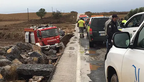 Cami&oacute;n donde fallece Jos&eacute; Gil Guti&eacute;rrez