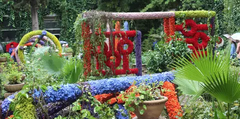 Jard&iacute;n del Festival de Flora que ha ganado el 1&ordm; premio
