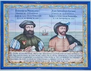 Azulejo conmermorativo de la primera vuelta al mundo