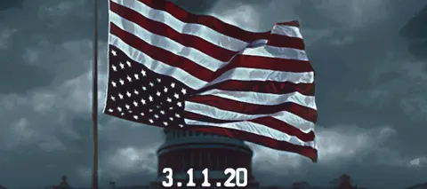 Bandera Estados Unidos volteada