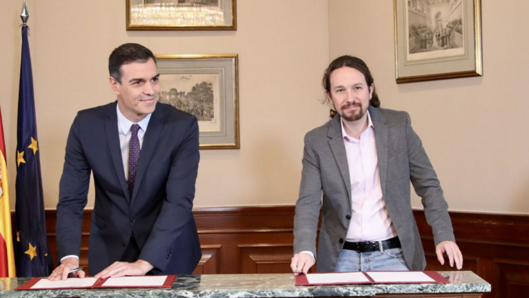 Pedro S&aacute;nchez y Pablo Iglesias
