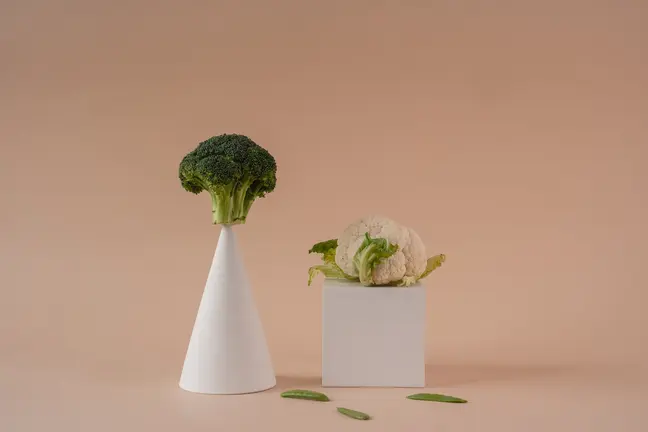 Imagen de coliflor realizada por Marina Leonova.