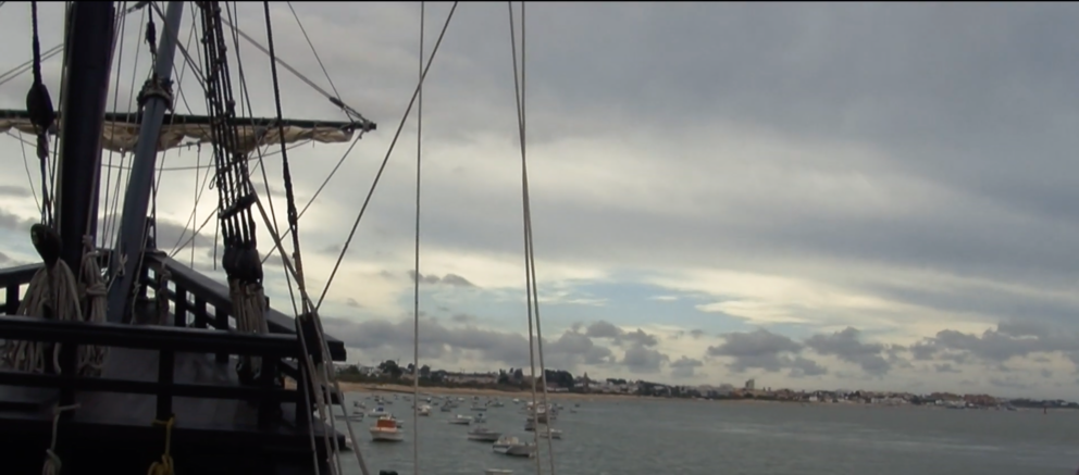 La Nao Victoria en Sanlúcar de Barrameda, Cádiz. Fuente: Helena de la Cruz y Gracia Sumariva