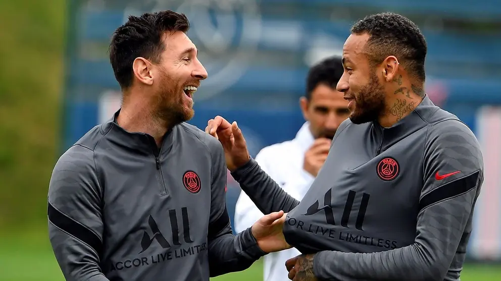 Messi y Neymar preparan la previa al partido ante el Manchester City
Foto: página web oficial del Paris Sant Germain.