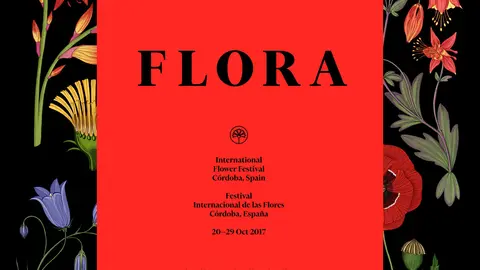 Cartel del primer Festival Internacional de las Flores