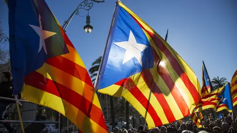 Bandera estelada Independencia 9N -Sergi Alc&agrave;zar. Fuente ElNacional.cat