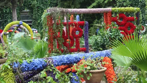 Jard&iacute;n del Festival de Flora que ha ganado el 1&ordm; premio