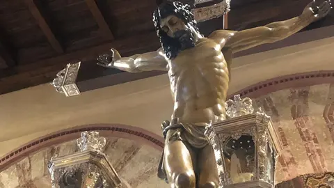 Cristo de los faroles. Exposici&oacute;n catedral