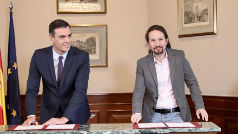 Pedro S&aacute;nchez y Pablo Iglesias