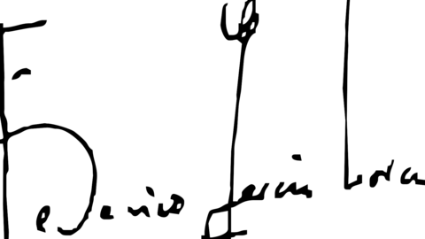Firma de Federico Garc&iacute;a Lorca