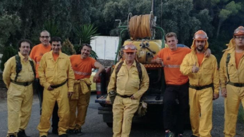 Imagen de voluntarios del Grupo Local de Pronto Auxilio de Siete Fincas