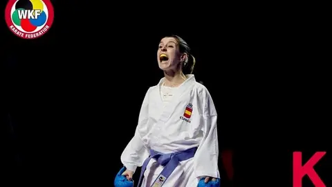 Nadia G&oacute;mez al ganar la Premier League de Estambul