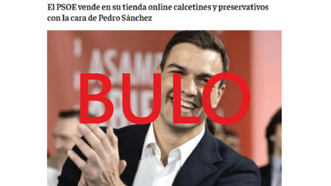 Bulo sobre Pedro S&aacute;nchez publicado en mediterraneodigital. Foto: Javier Rodr&iacute;guez