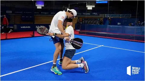 Juan Lebr&oacute;n y Alejandro Gal&aacute;n campeones del Estrella Damm Santander Open