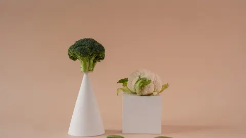 Imagen de coliflor realizada por Marina Leonova.