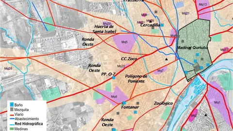 Restos de la C&oacute;rdoba isl&agrave;mica del siglo IX, por Grupo de Investigaci&oacute;n S&iacute;sifo (UCO)