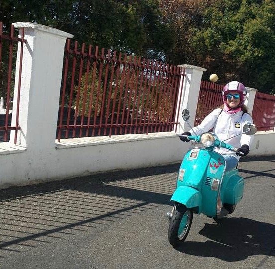 Beatriz, secretaria y tesorera en la ruta de la Sierra de Hornachuelos. Foto: Macarena Barroso.