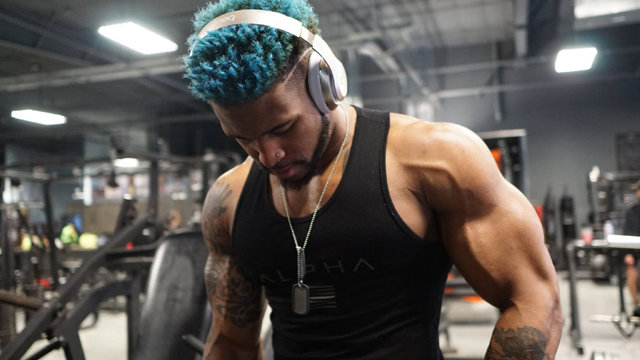 Terron F. Beckham durante un entrenamiento