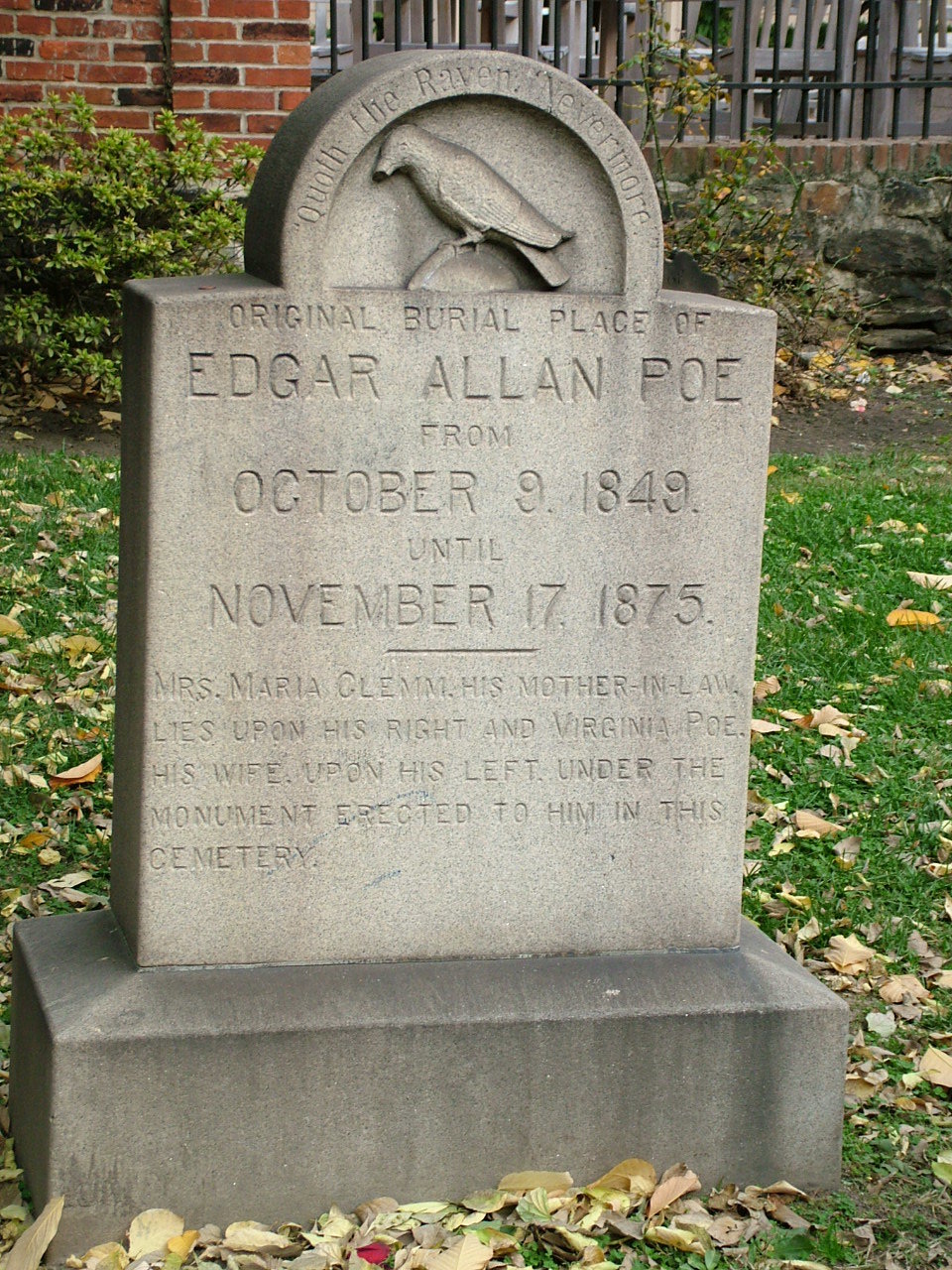 Tumba de Edgar Allan Poe