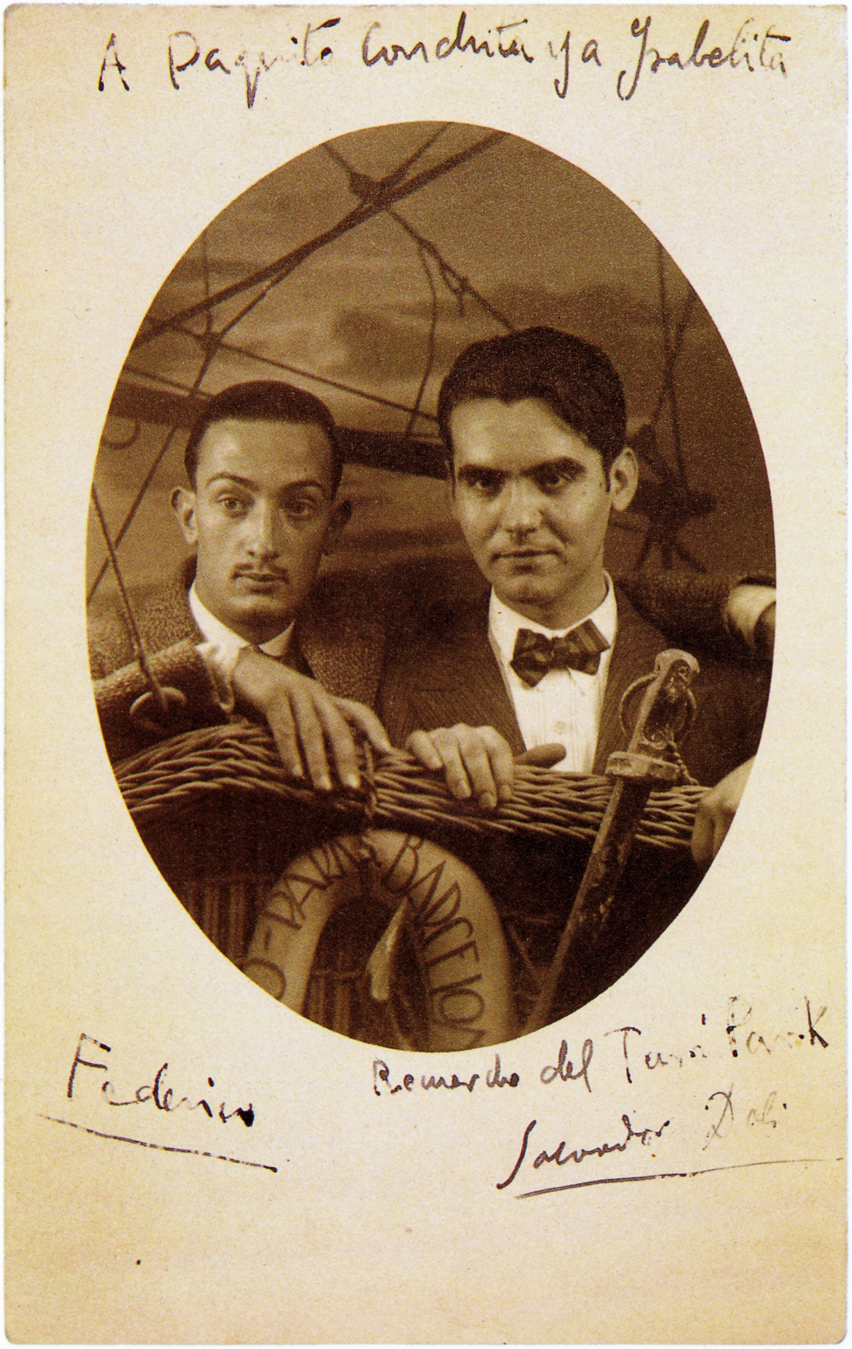 Retrato de Lorca y Dalí