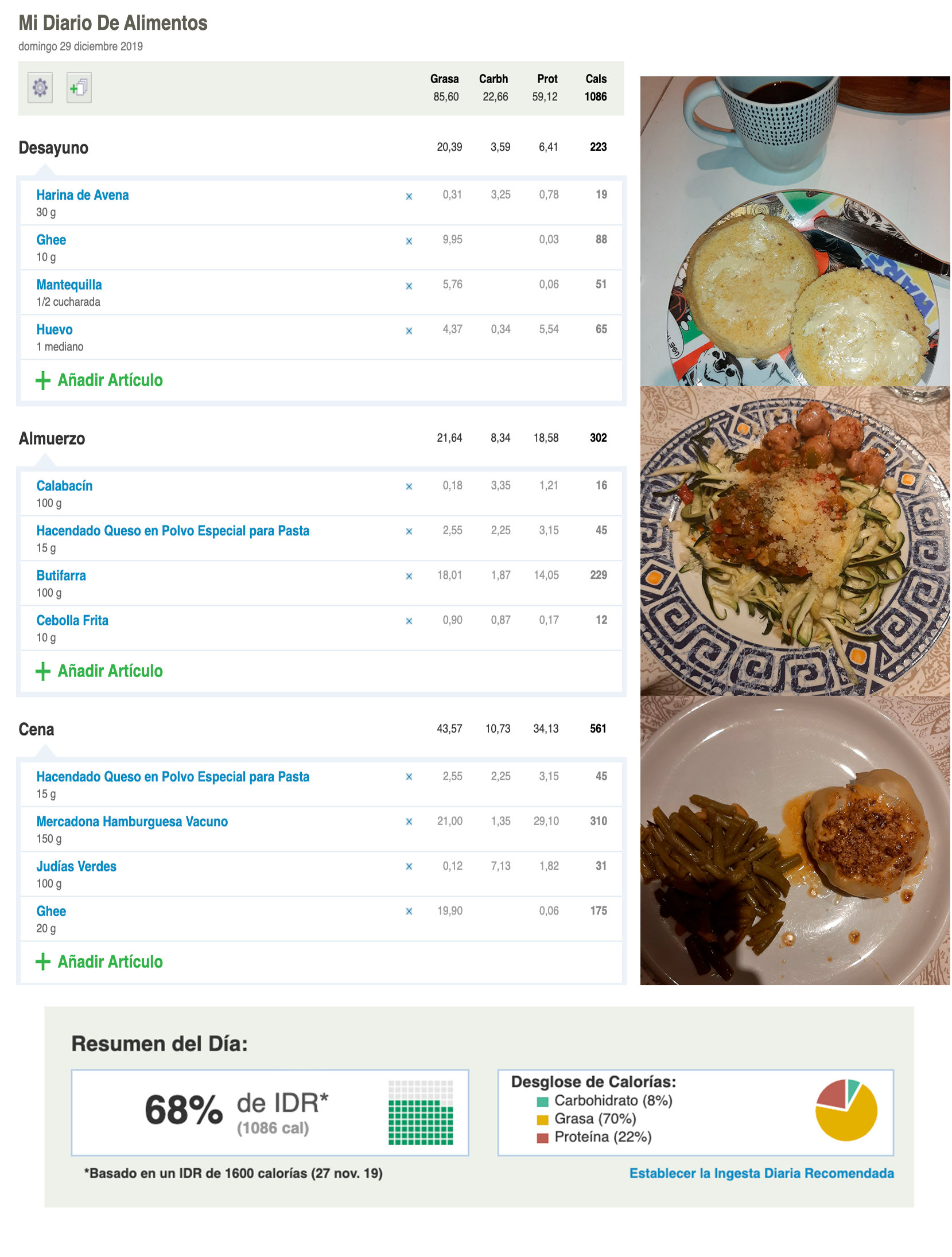 menu dia 29d