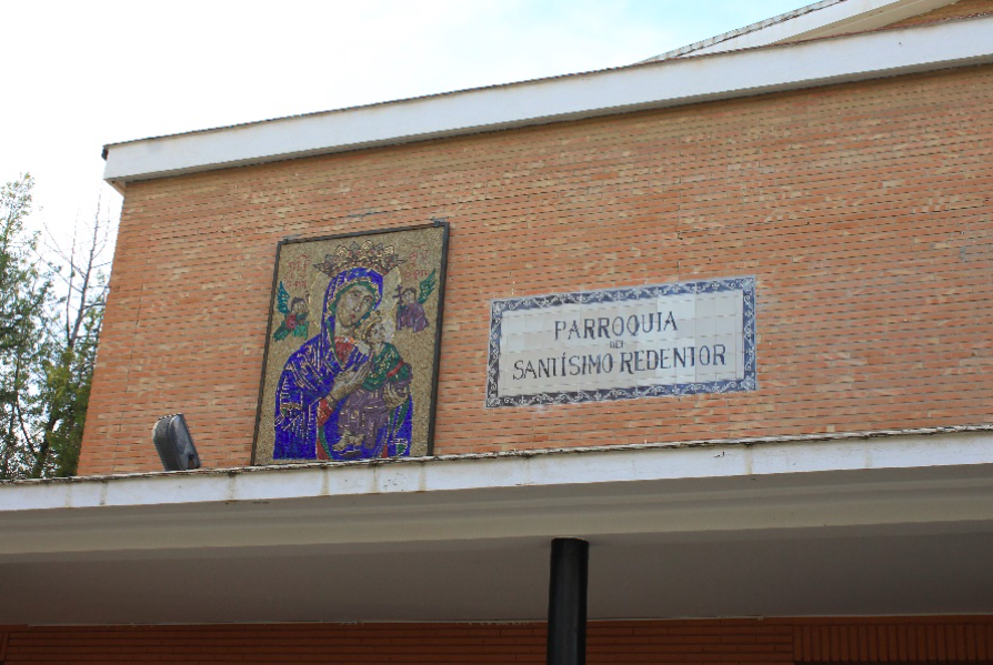 Parte frontal de la Iglesia de los redentoristas. Fotografía: Almudena Dujat
