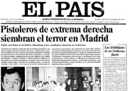 Portada de El País (25.01.1977)     Fuente: Gracia Sumariva Reyes