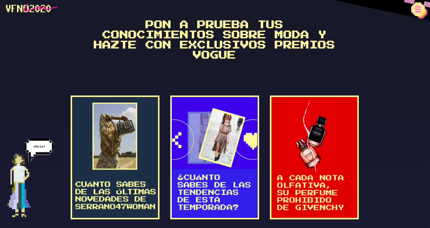 Juego de Vogue para la Vogue Fashion Night Out, 2020
