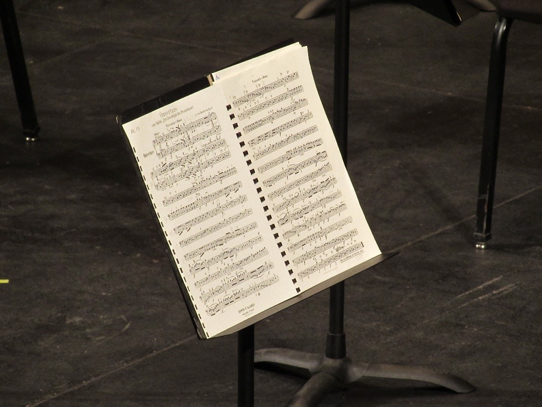 Ilustración 3: Partitura de la Orquesta de Córdoba. Fotografía: Natalia Gaviño