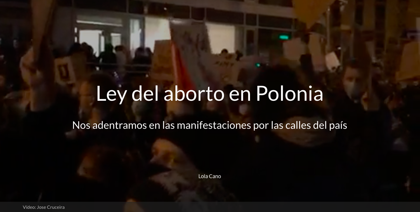 Ley aborto Polonia Lola Cano