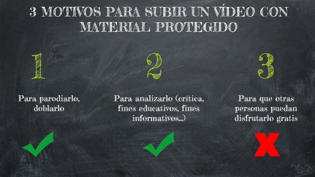 El Content ID no es capaz de diferenciar entre estos tres escenarios, por lo que castiga por igual sea cual sea el motivo
