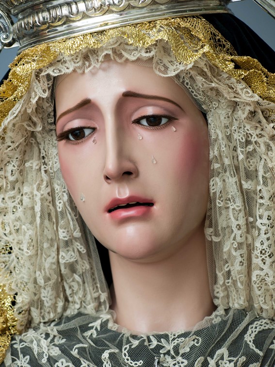 La obra más reciente de Pérez Rojas, Mater Dolorosa para Sevilla Fecit 2021. M.G.