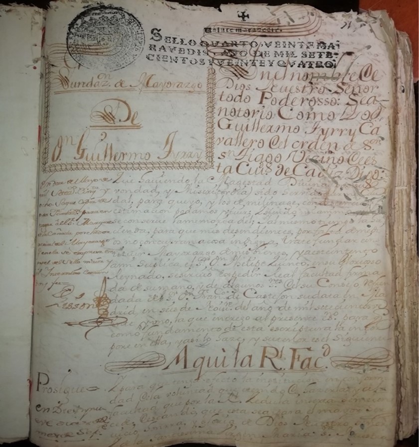 Documento del Archivo de Protocolos de Cádiz _ Genoveva Enríquez