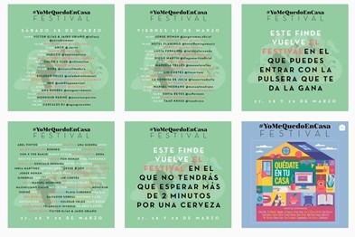 Feed de la cuenta @yomequedoencasa. Vía Instagram.