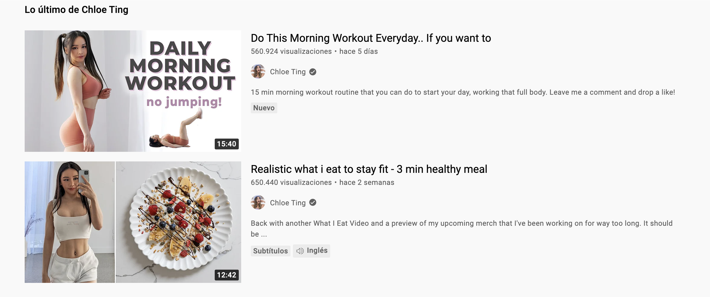 Chloe Ting, influencer fitness australiana.