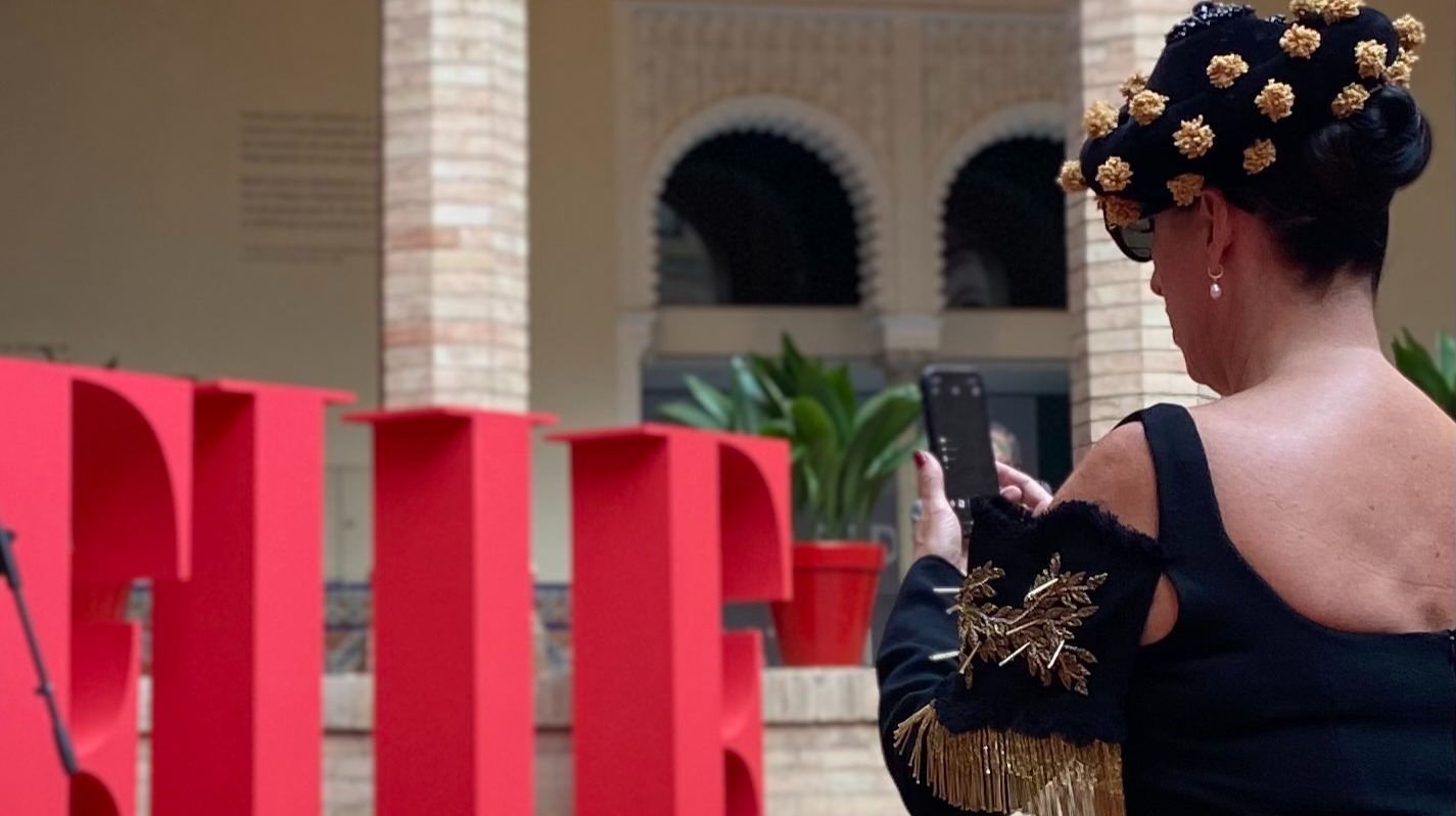 Rosy de Palma en la inauguración de la Expo 