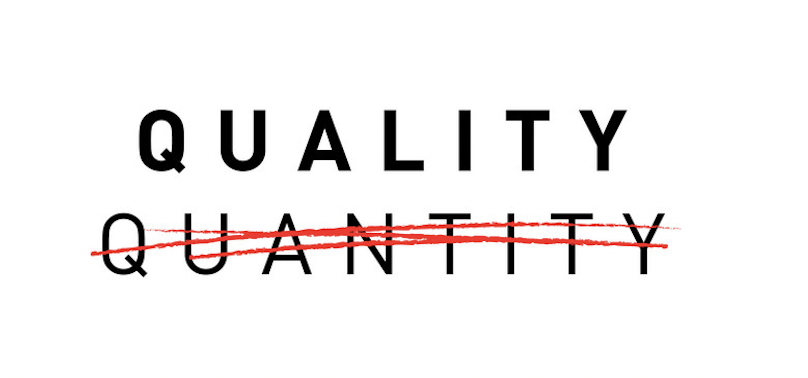 quiality vs quantity