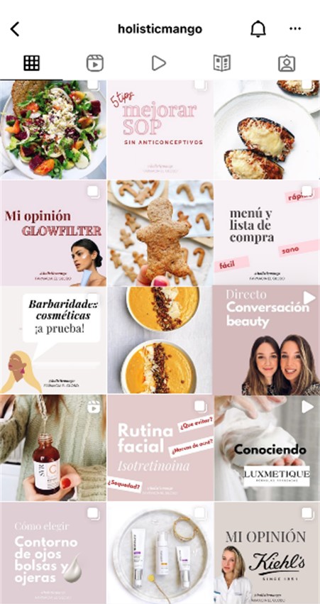 feed Instagram Clara Fernández