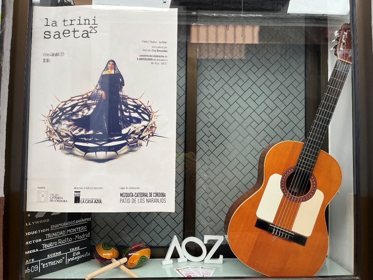 Cartel del concierto “Saeta25” en Córdoba. Foto_María Muñoz Márquez