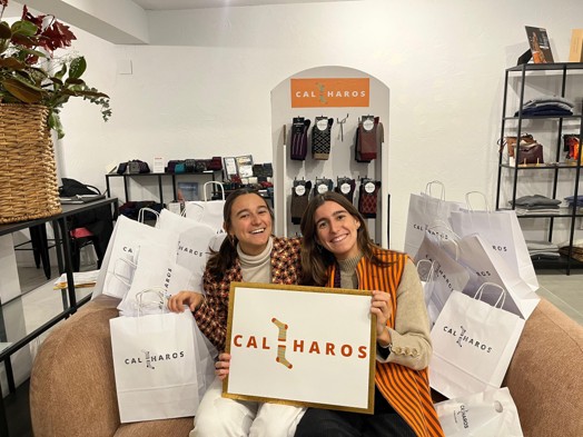 Sara y Blanca Haro, fundadoras de Calzharos. Imagen cedida por la diseñadora