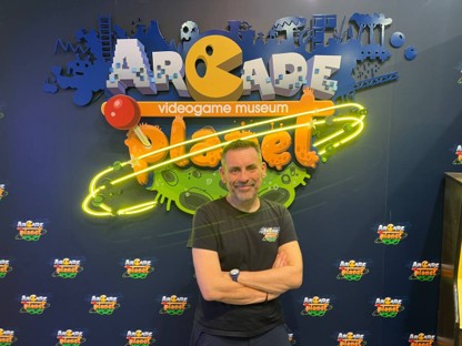 Juan Diego Periáñez en el Arcade Planet de Sevilla. Foto_Hendrik Rodríguez.