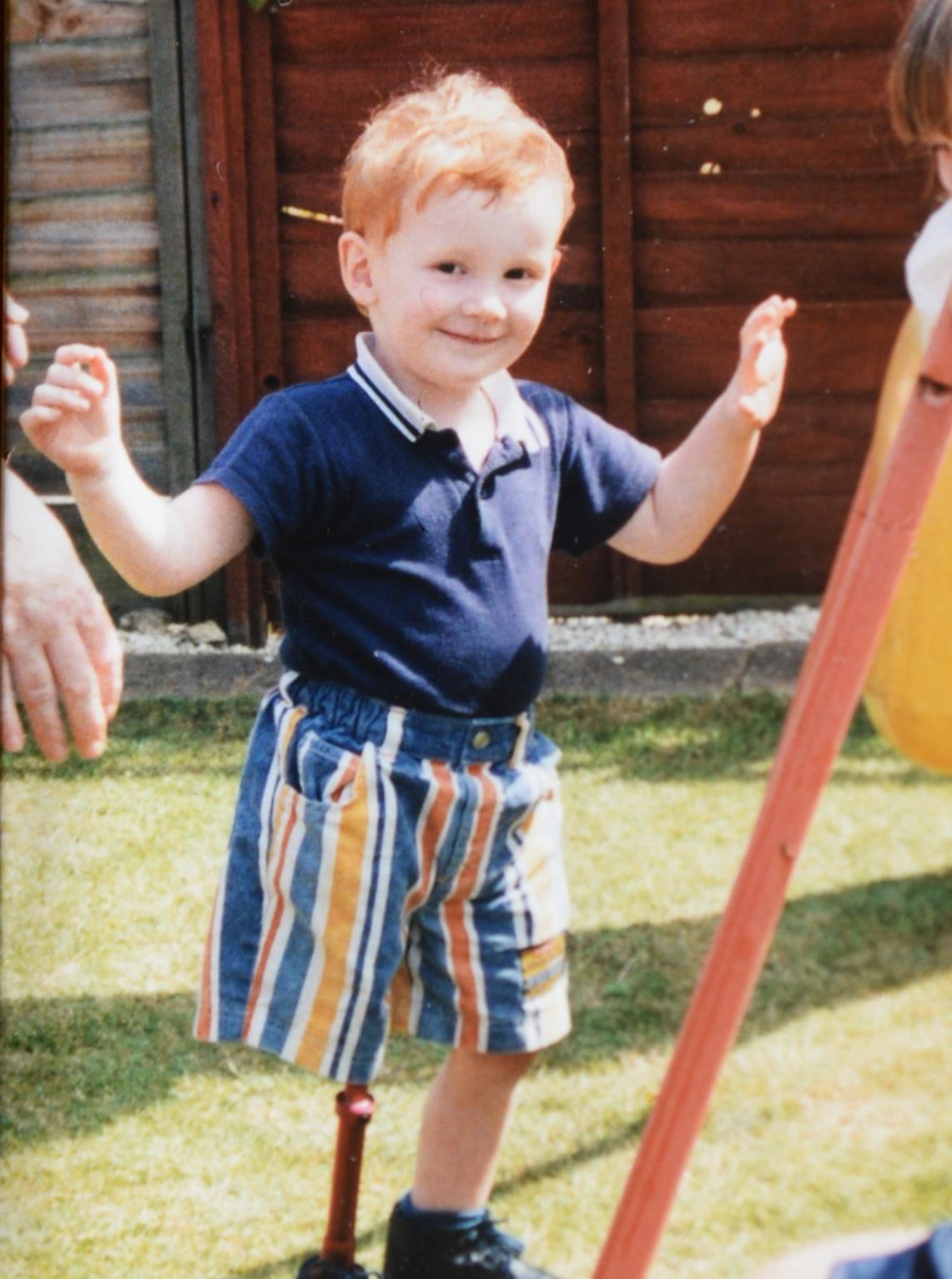 Ben Fox con 2 años